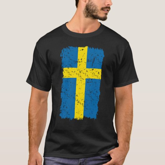 Schwedenflagge T-Shirt (Vorderseite)