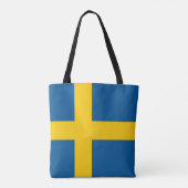 Schwedenflagge Tasche (Rückseite)