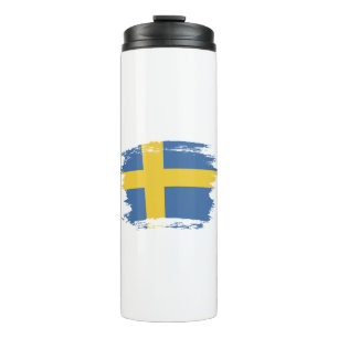 Schwedenflagge Thermosbecher