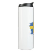 Schwedenflagge Thermosbecher (Nach links gedreht)