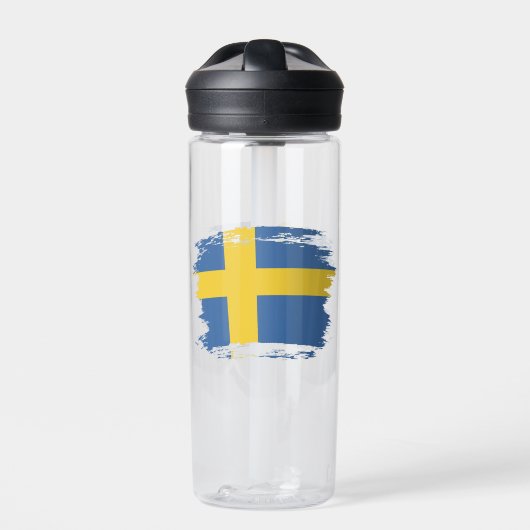 Schwedenflagge Trinkflasche (Vorderseite)