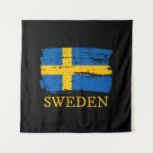 Schwedenflagge Wandteppich (Vorderseite)