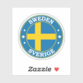 Schwedenverkleidung für die Flagge Aufkleber (Blatt)