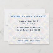 Schwedisch-amerikanische Wave-Fahne Einladung (Rückseite)