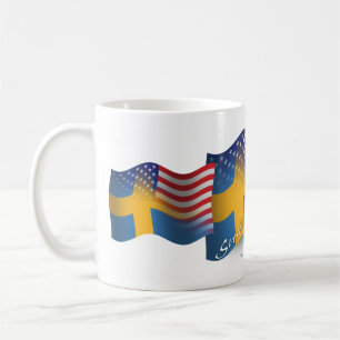 Schwedisch-Amerikanische wellenartig bewegende Kaffeetasse