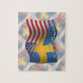 Schwedisch-Amerikanische wellenartig bewegende Puzzle (Vertikal)