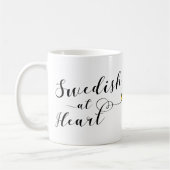 Schwedisch at Heart Tasse, Schweden Kaffeetasse (Links)