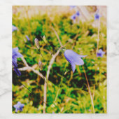 Schwedisch Bluebell Weinetikett (Einzelnes Label)
