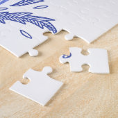 Schwedisch Dala HorBlue und White Puzzle (Seite)