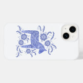 Schwedisch Dala Horse Blue Case-Mate iPhone Hülle (Rückseite (Horizontal))