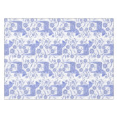 Schwedisch Dala Horse Blue und White Tablecloth Tischdecke (Vorderseite (Horizontal))