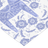 Schwedisch Dala Horse Blue und White Tablecloth Tischdecke (Schrägansicht)