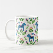 Schwedisch Dala Horses Blue Kaffeetasse (Links)