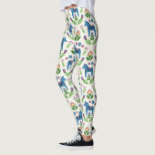 Schwedisch Dala Horses Blue Leggings (Links)