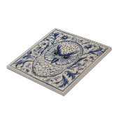 Schwedisch Dala uu Blau und Weiß Nouveau Fliese (Seite)