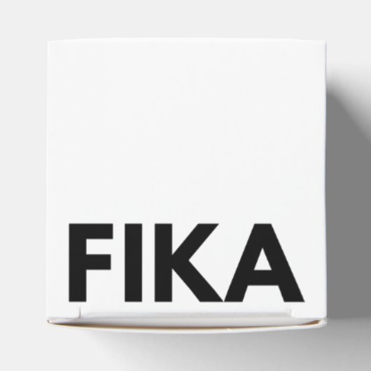 Schwedisch FIKA Bold Black and White Geschenkschachtel (Oben)