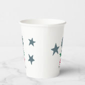 Schwedisch Frohe Weihnachten Dala Horse 2 Pappbecher (Rechts)