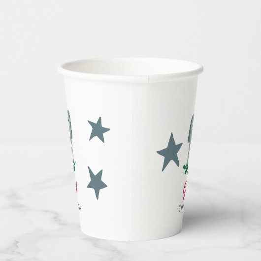 Schwedisch Frohe Weihnachten Dala Horse 2 Pappbecher (Rechts)