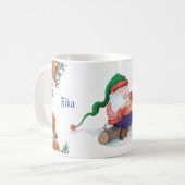Schwedisch Gnome Jultomten Fika | Kaffeetasse (Vorderseite Links)