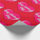 Schwedisch - Ich Liebe Sie Geschenkpapier (Ecke)