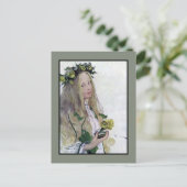 Schwedisch Lucia Girl Postkarte (Stehend Vorderseite)