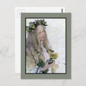 Schwedisch Lucia Girl Postkarte (Vorne/Hinten)