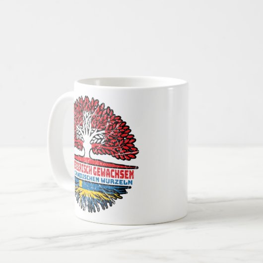 Schwedisch Schweizer Baum Kaffeetasse (Vorderseite Links)