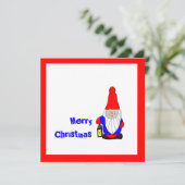 Schwedisch Tomten Feiertagskarte (Stehend Vorderseite)