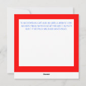 Schwedisch Tomten Feiertagskarte (Rückseite)