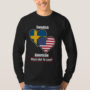 Schwedische amerikanische Herzflaschen Was nicht z T-Shirt