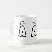 Schwedische Buchstaben (å ä ö) Kaffeetasse (Vorderseite Links)