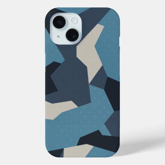Schwedische Camouflage Advanced Blue Case-Mate iPhone Hülle (Rückseite)