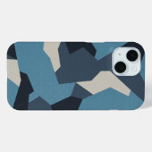 Schwedische Camouflage Advanced Blue Case-Mate iPhone Hülle (Rückseite (Horizontal))