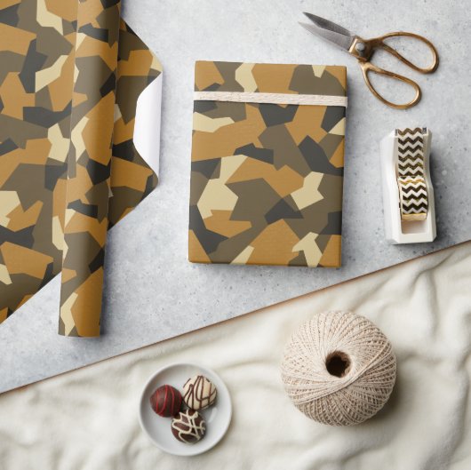 Schwedische Camouflage Advanced Brown Geschenkpapier (Kunsthandwerk)