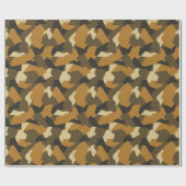 Schwedische Camouflage Advanced Brown Geschenkpapier (Flach)