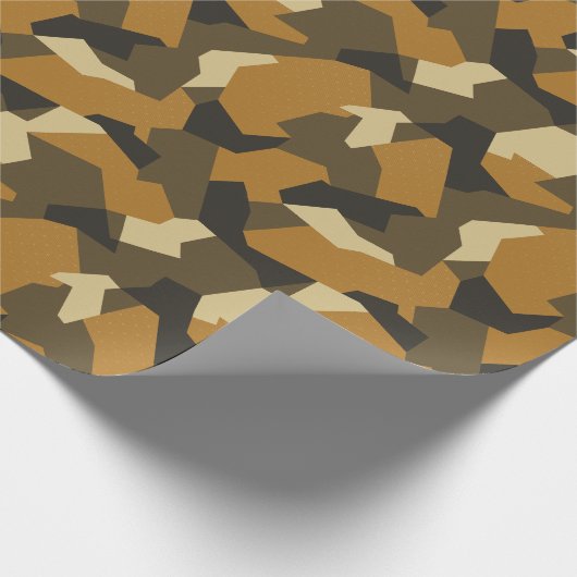 Schwedische Camouflage Advanced Brown Geschenkpapier (Ecke)