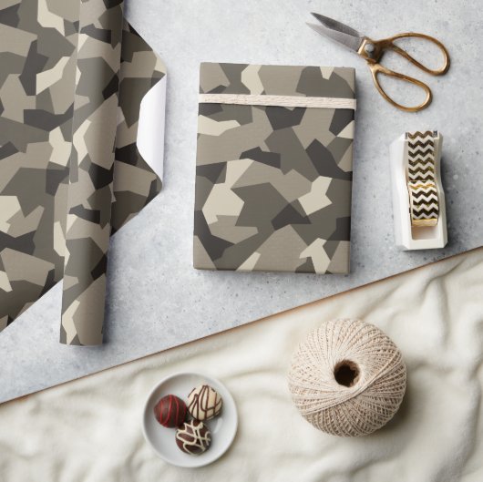 Schwedische Camouflage Advanced Gray Geschenkpapier (Kunsthandwerk)