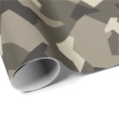 Schwedische Camouflage Advanced Gray Geschenkpapier (Rolleneckpunkt)