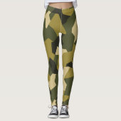 Schwedische Camouflage Advanced Green Leggings (Vorderseite)