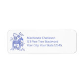 Schwedische Dala Horse-Rücksendeadresse (Vorne)