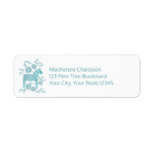 Schwedische Dala Horse-Rücksendeadresse (Vorne)