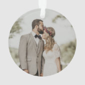 Schwedische Dala Pferde 1. Weihnachten Mr. & Mrs. Ornament (Rückseite)