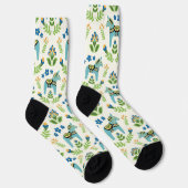 Schwedische Dala Pferde Aquamarin Socken (Rechts)
