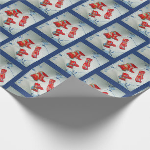 Schwedische Dala-Pferde Geschenkpapier