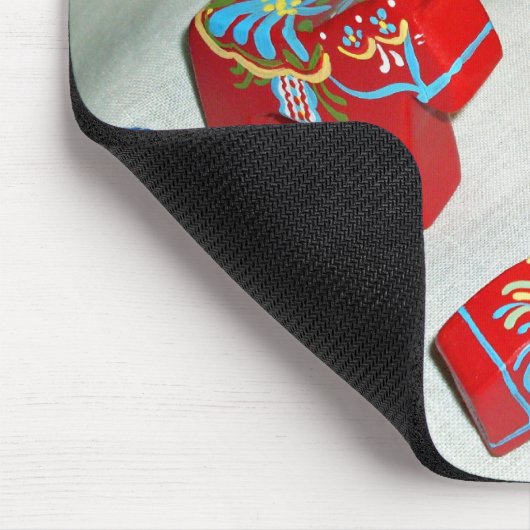 Schwedische Dala Pferde Mousepad (Ecke)