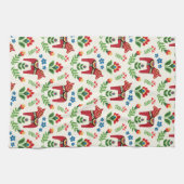 Schwedische Dala Pferde Red Geschirrtuch (Horizontal)