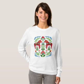 Schwedische Dala Pferde Red T-Shirt