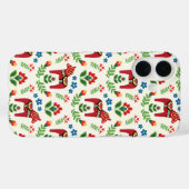Schwedische Dala-Pferde Rot Case-Mate iPhone Hülle (Rückseite (Horizontal))