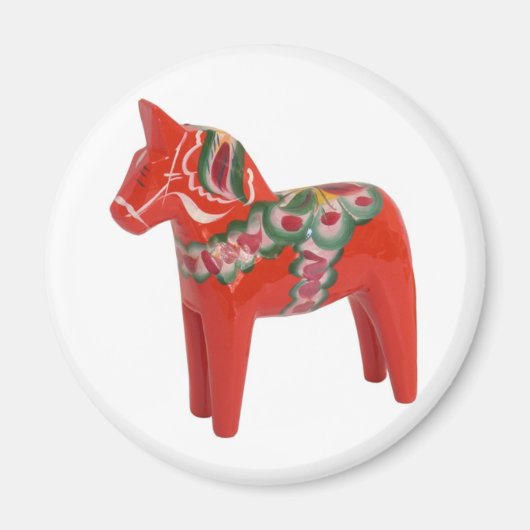 Schwedische Dekoration von Dala Horse Magnet (Vorne)