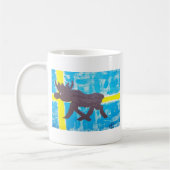 Schwedische Elche Kaffeetasse (Links)